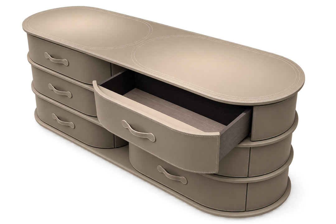 Kast Palm in microleren bekleding – vrijstaand productbeeld