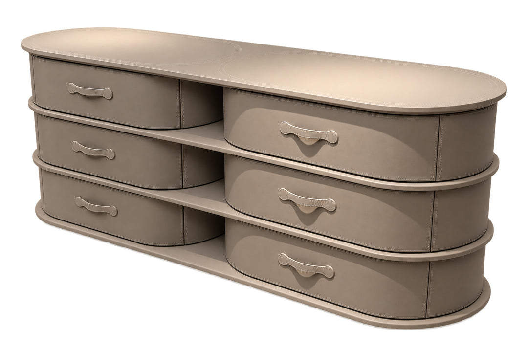 Kast Palm in microleren bekleding – vrijstaand productbeeld