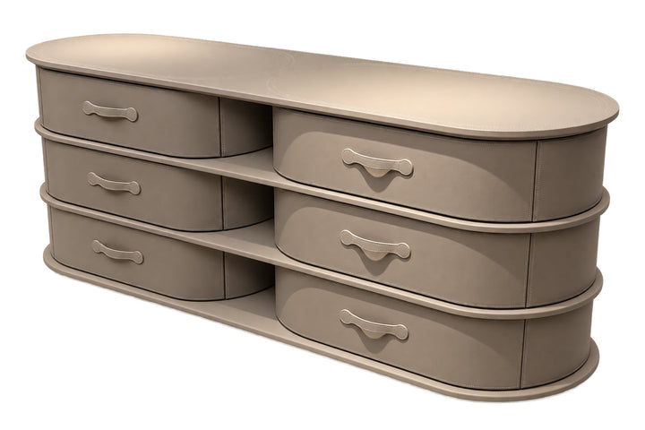 Kast Palm in microleren bekleding – vrijstaand productbeeld