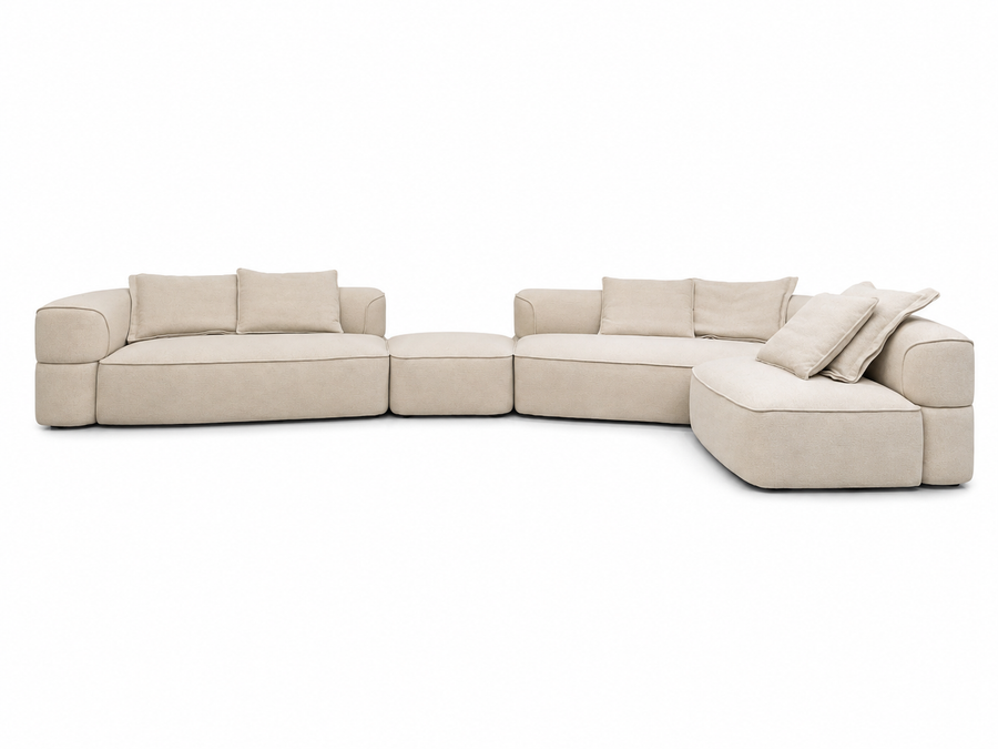 Hoekbank Valentino in Vivaldi beige – vrijstaand productbeeld