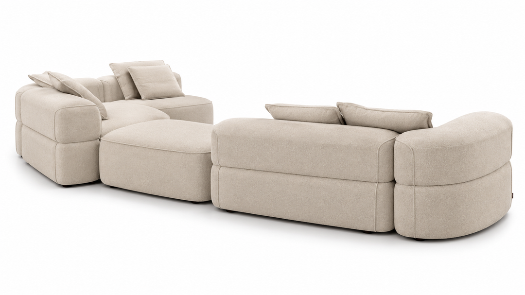 Hoekbank Valentino in Vivaldi beige – vrijstaand productbeeld