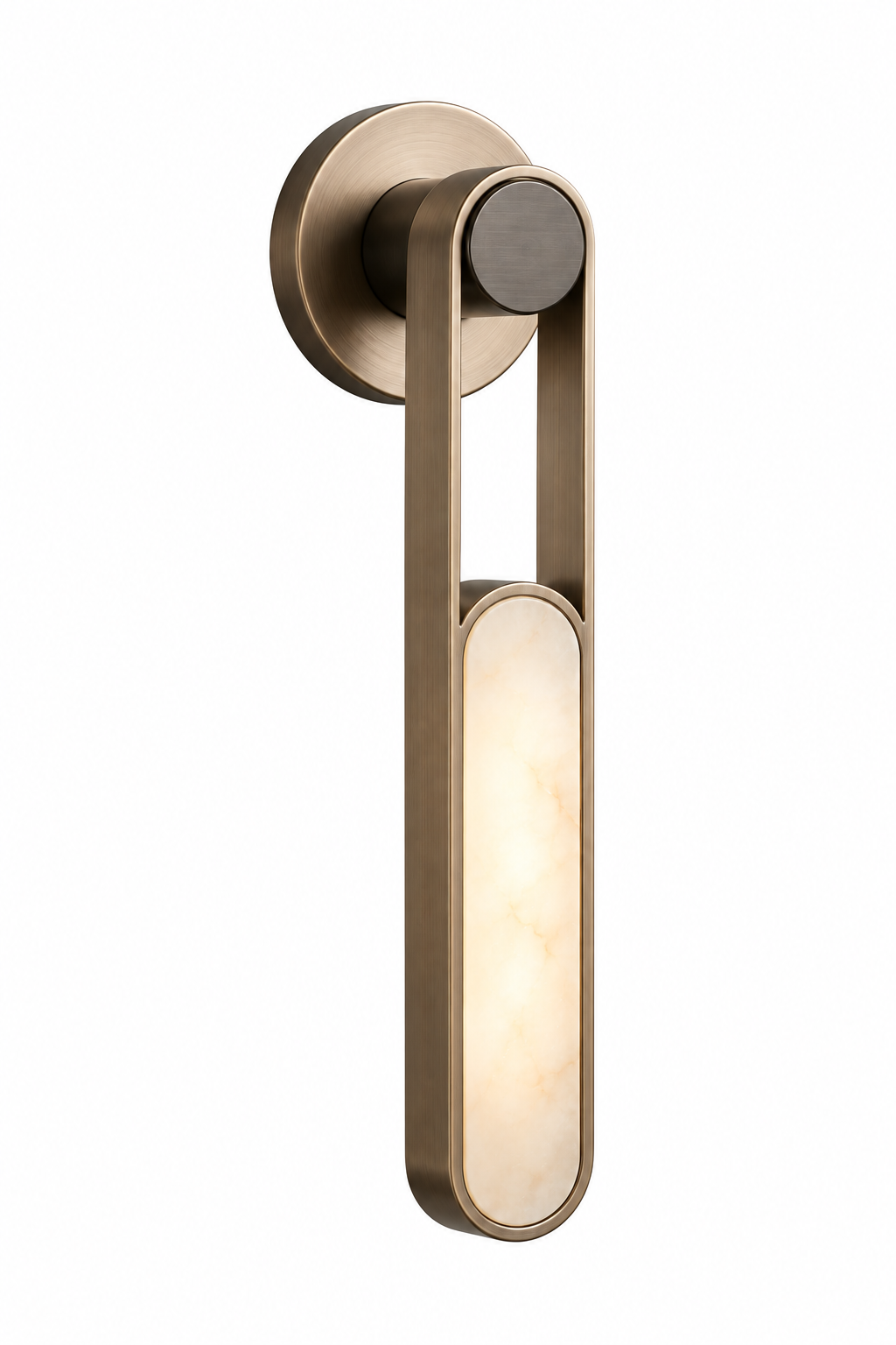 Wandlamp Bellini in onyx en metaal – vrijstaand productbeeld