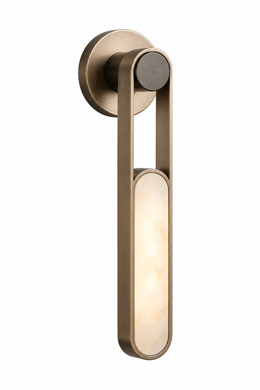 Wandlamp Bellini in onyx en metaal – vrijstaand productbeeld