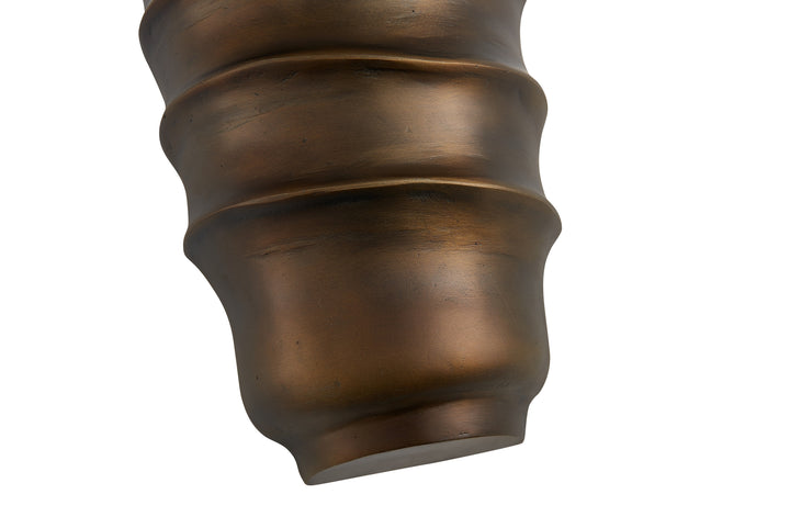 Wandlamp Natalia in verouderde bronsafwerking – detail