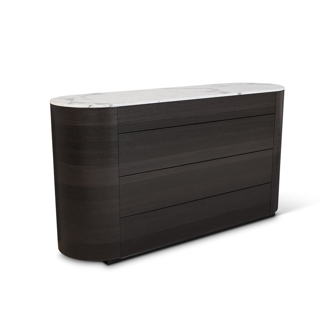 Dressoir Aldo in eiken Charcoal – vrijstaand productbeeld