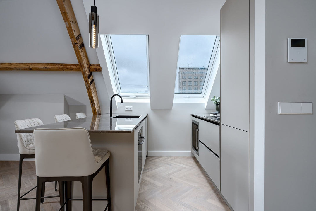 Barstoel Diana in beige in een interieur