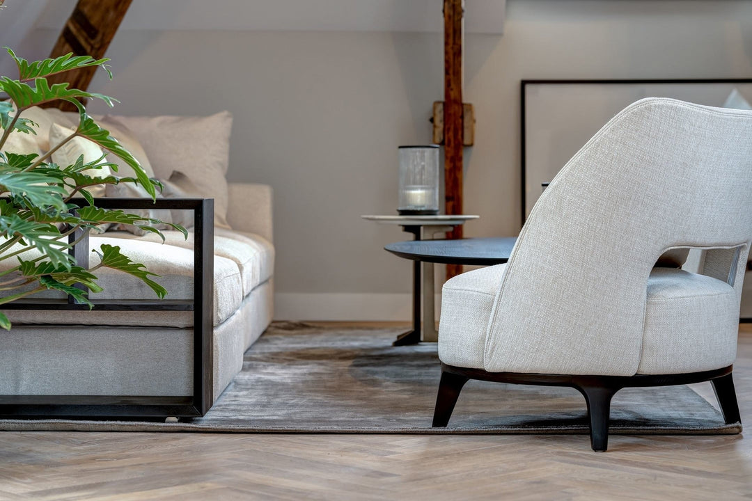 Fauteuil Marino in wit in een interieur