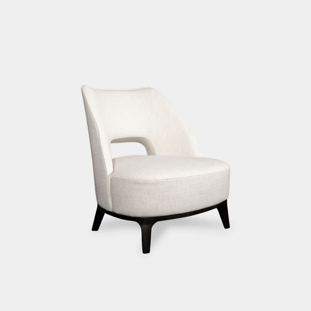 Fauteuil Marino in wit – vrijstaand productbeeld