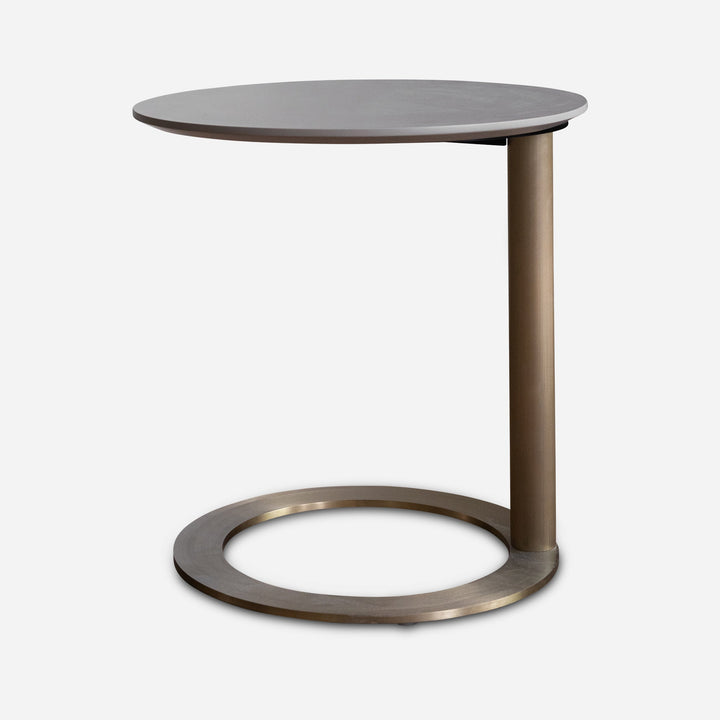 Bijzettafel Chessy in taupe champagne – vrijstaand productbeeld