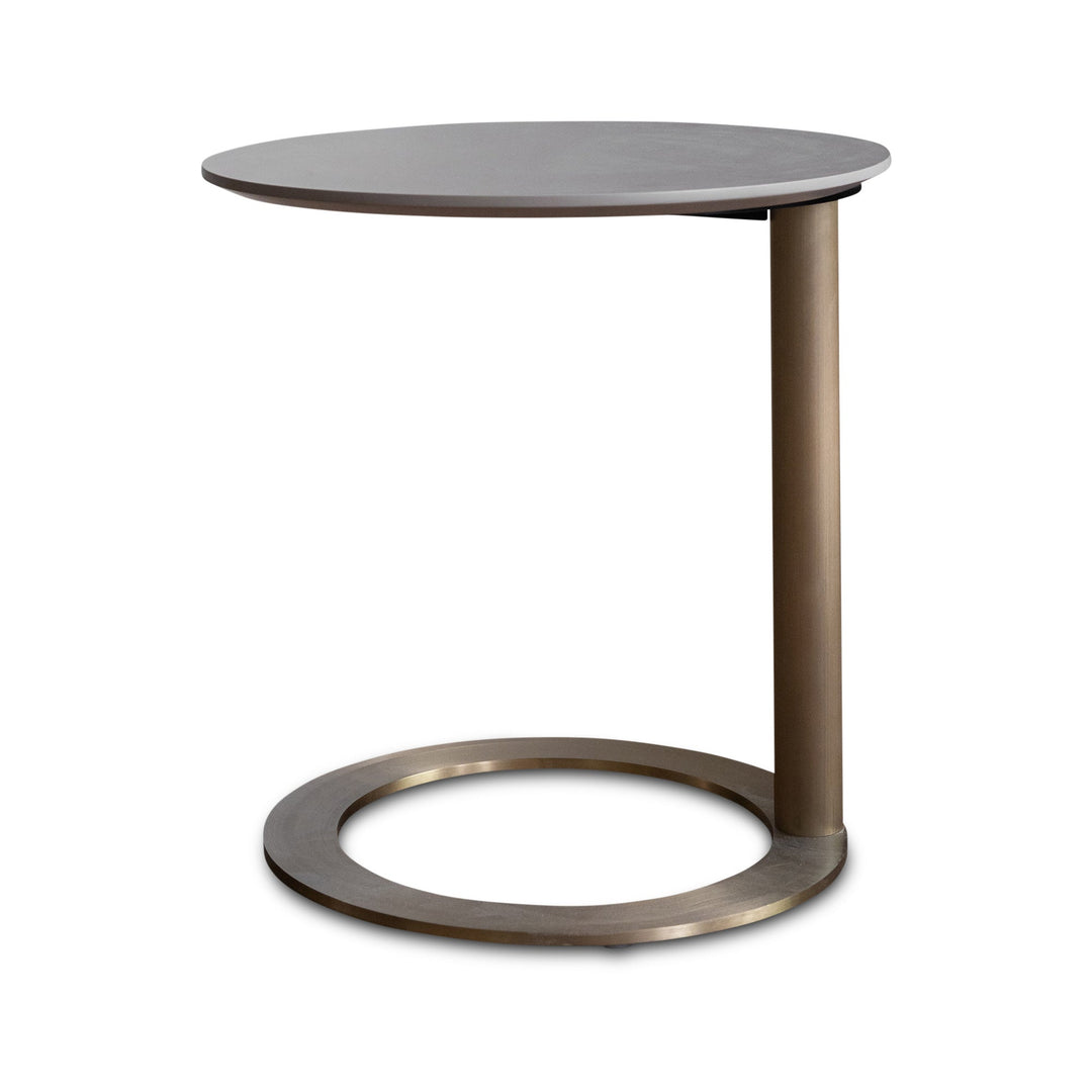 Bijzettafel Chessy in taupe champagne – vrijstaand productbeeld