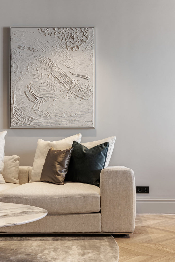 Bank Venice in beige in een interieur