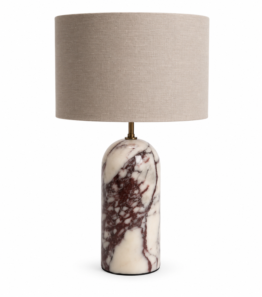 Tafellamp Verona in Bulgary – Calacatta Viola – vrijstaand productbeeld