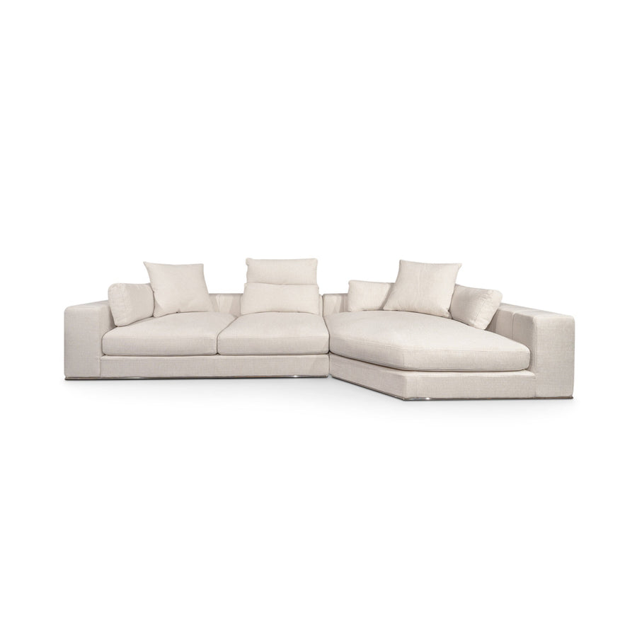 Hoekbank Venice in beige – vrijstaand productbeeld