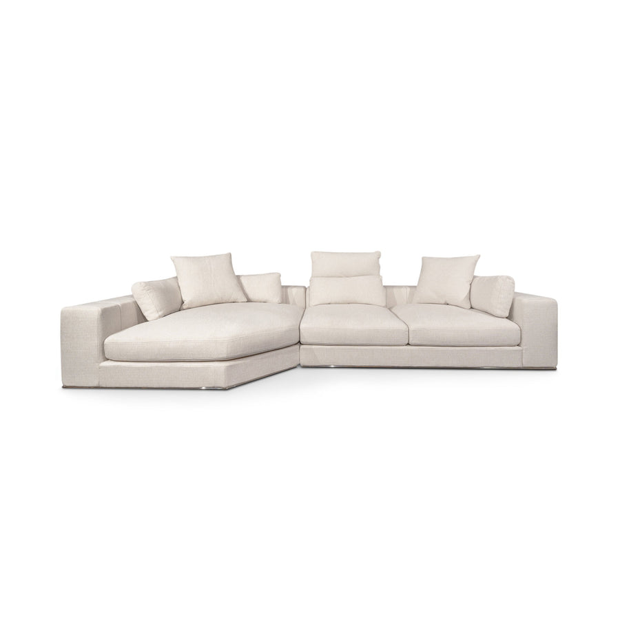Hoekbank Venice in beige – vrijstaand productbeeld