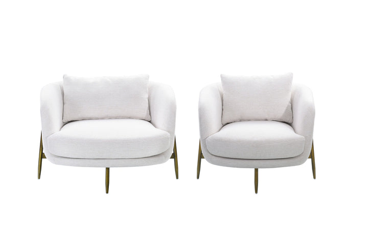 Fauteuil Florence in lichtgrijs – vrijstaand productbeeld
