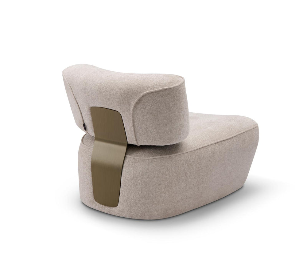 Fauteuil Giuseppe in Greige – vrijstaand productbeeld