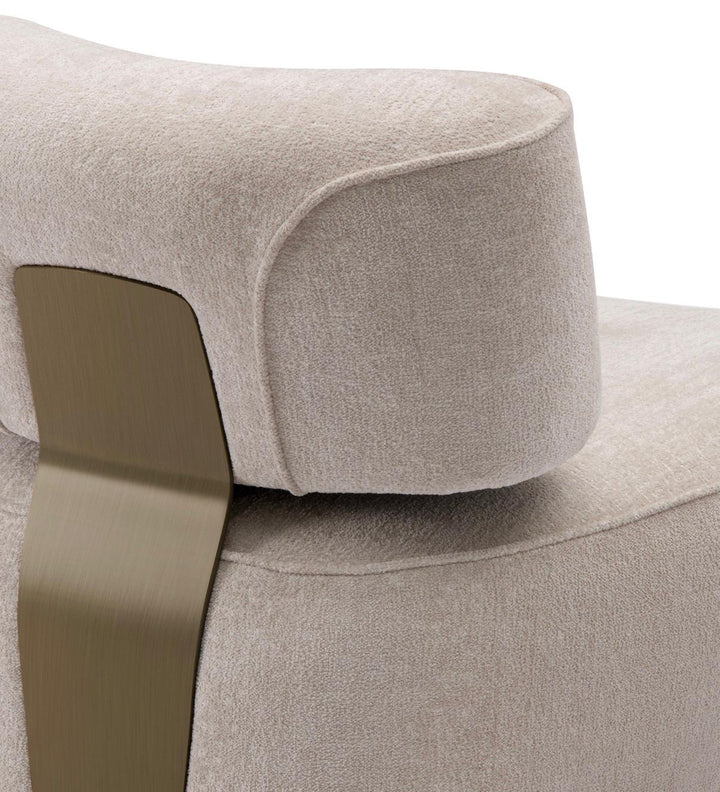 Fauteuil Giuseppe in Greige – detail