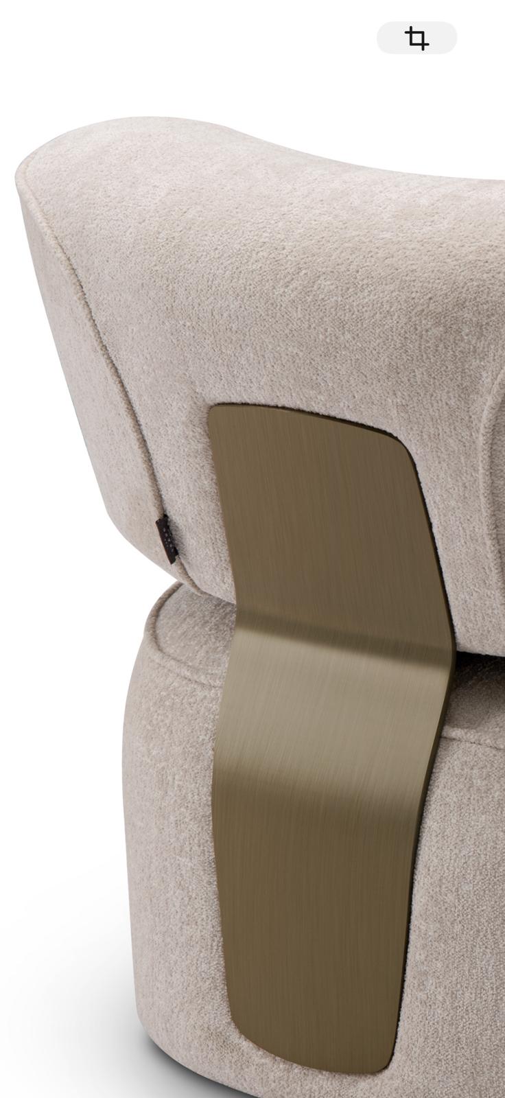 Fauteuil Giuseppe in Greige – detail