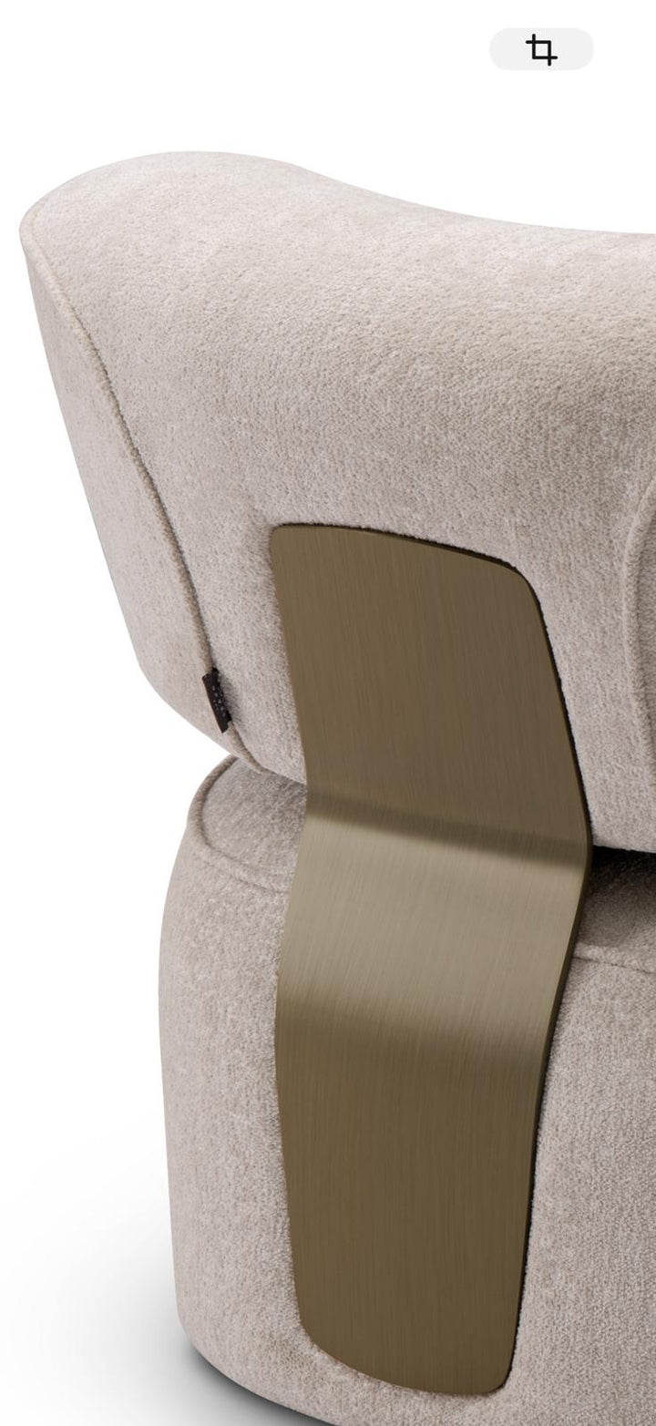 Fauteuil Giuseppe in Greige – detail