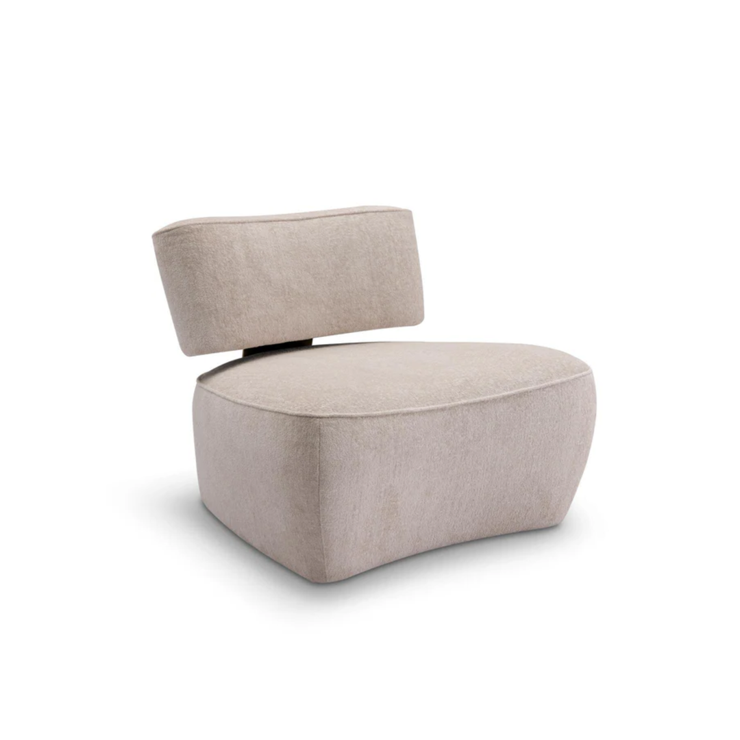 Fauteuil Giuseppe in Greige – vrijstaand productbeeld