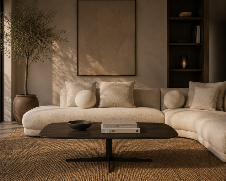 Salontafel Adrian in Charcoal in een interieur
