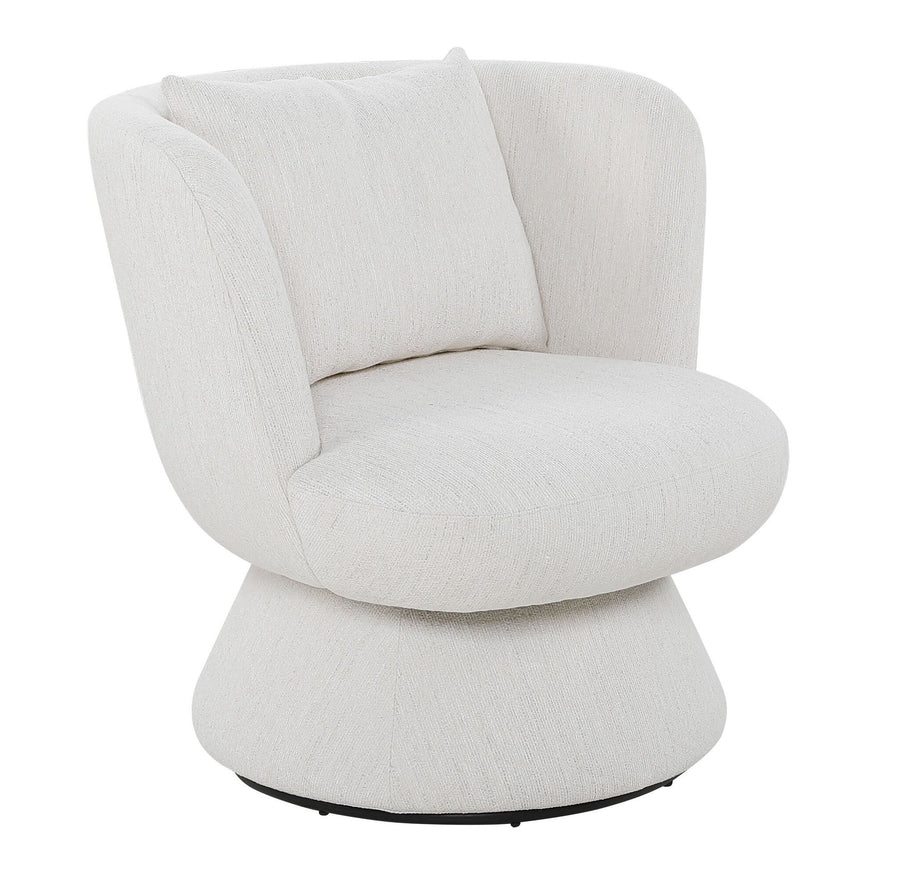 Fauteuil Anna in witbeige – vrijstaand productbeeld