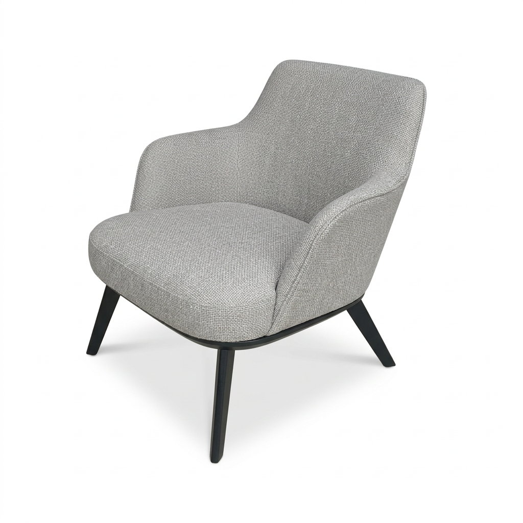 Fauteuil Milano in grijs – vrijstaand productbeeld