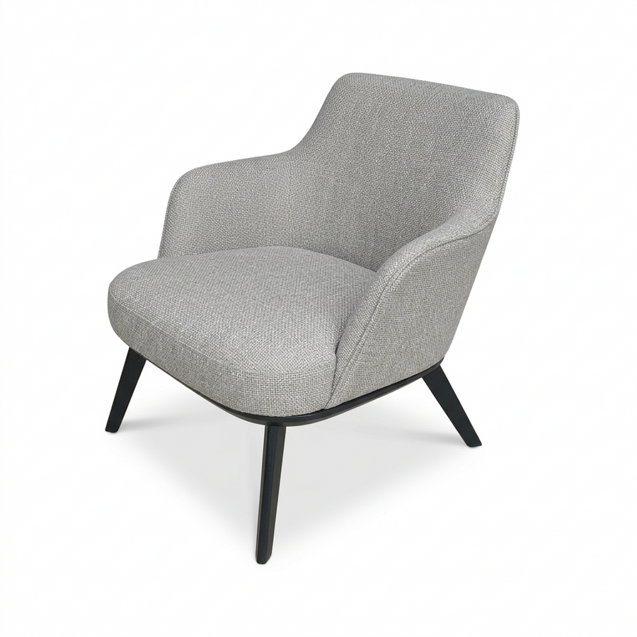 Fauteuil Milano in grijs – vrijstaand productbeeld