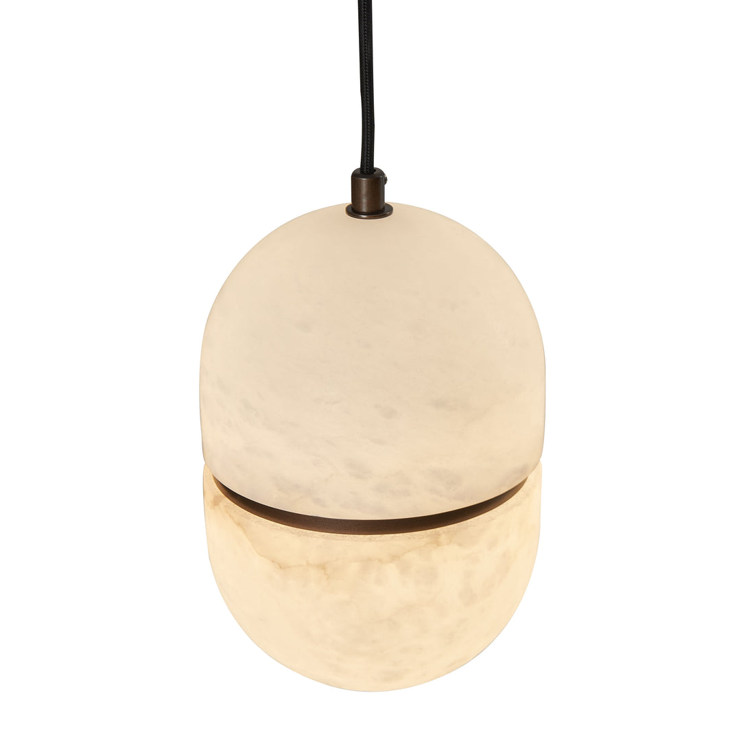 Hanglamp Mario in albast – vrijstaand productbeeld