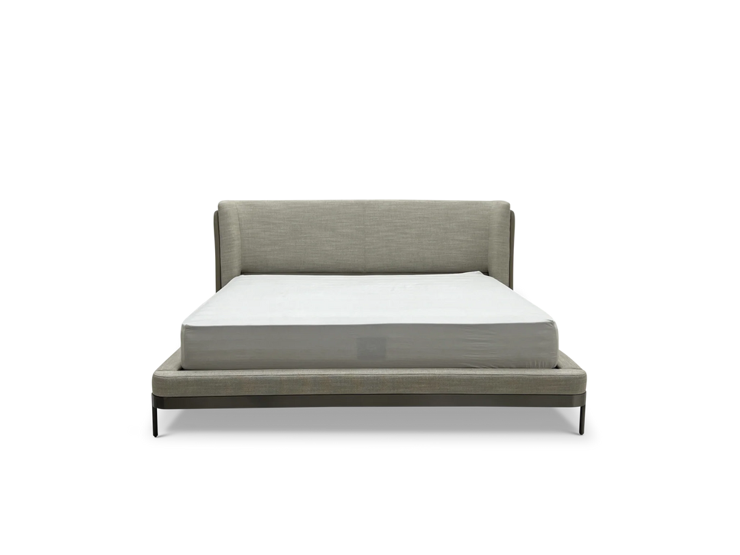 Bedframe Catania in taupe – vrijstaand productbeeld