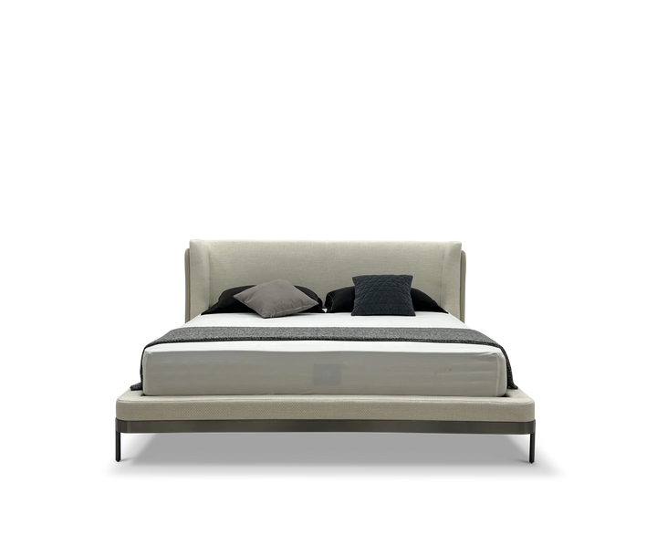 Bedframe Catania in taupe – vrijstaand productbeeld