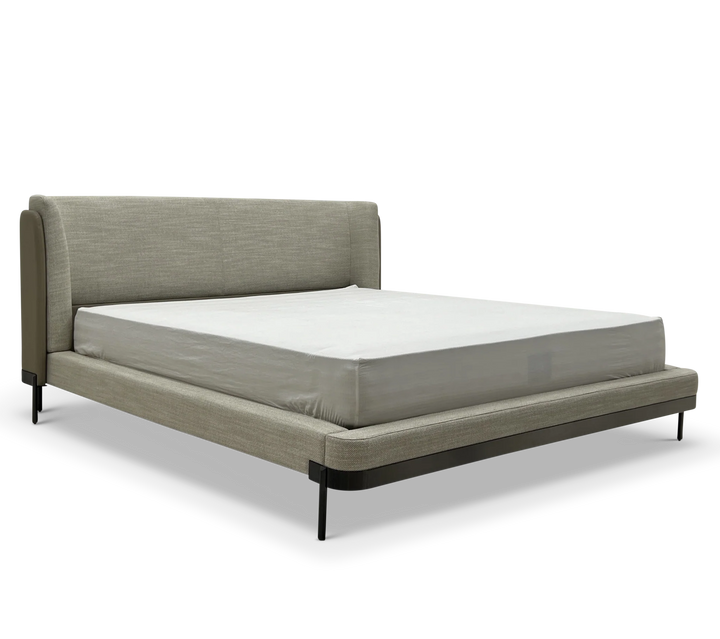 Bedframe Catania in taupe – vrijstaand productbeeld