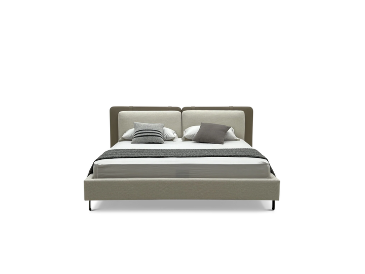 Bedframe Calabria in beige – vrijstaand productbeeld
