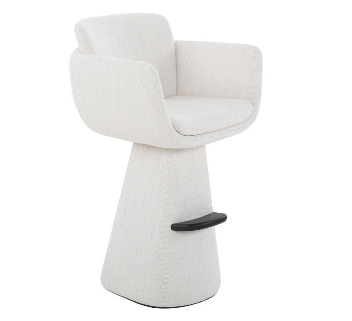 Barstoel Anna in witbeige – vrijstaand productbeeld