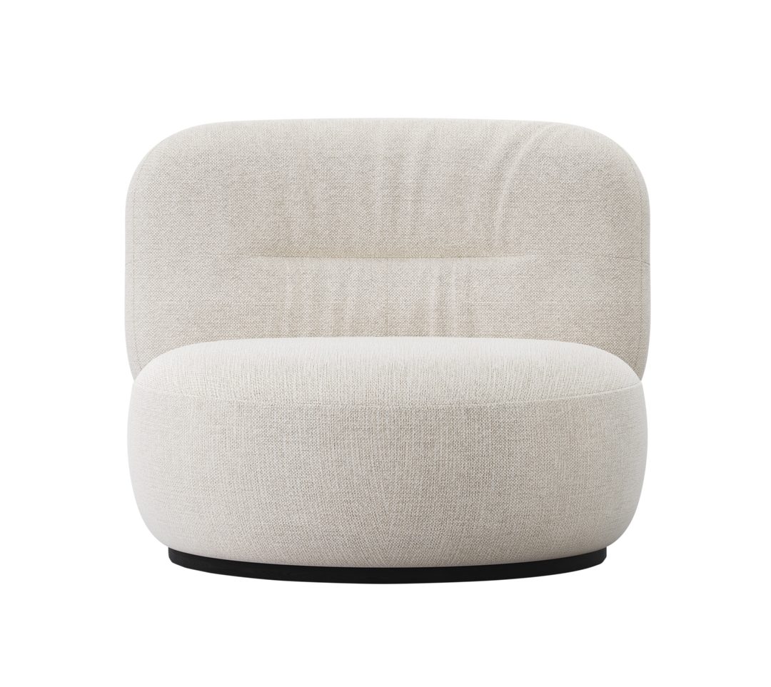 Fauteuil Fabrio in wit – vrijstaand productbeeld