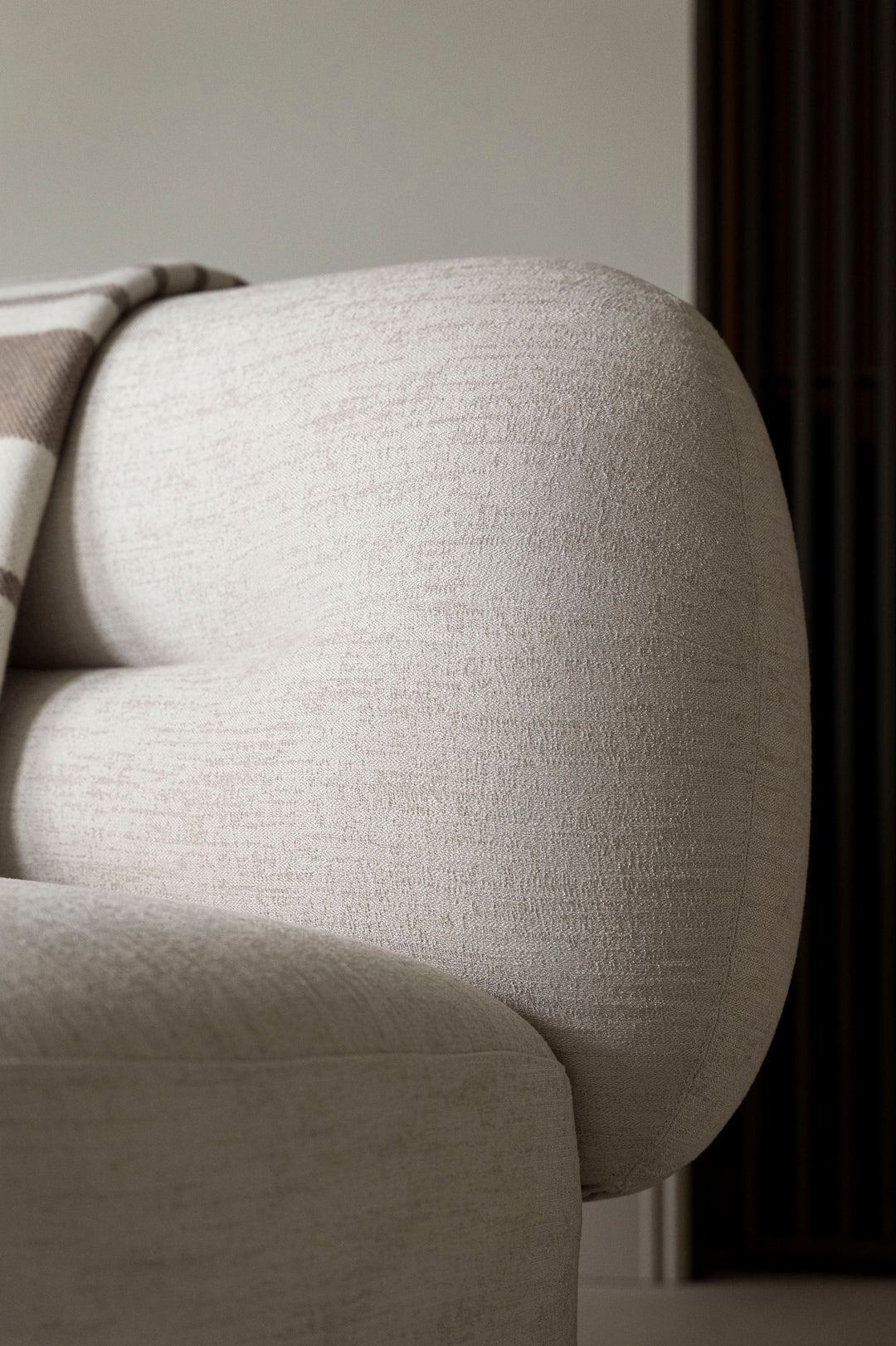 Fauteuil Fabrio in wit – detail