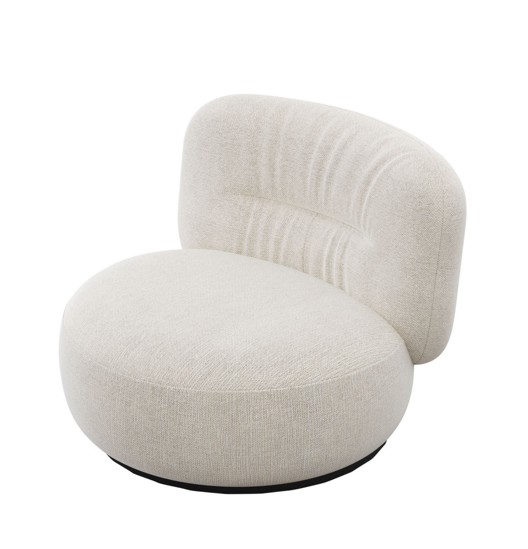 Fauteuil Fabrio in wit – vrijstaand productbeeld