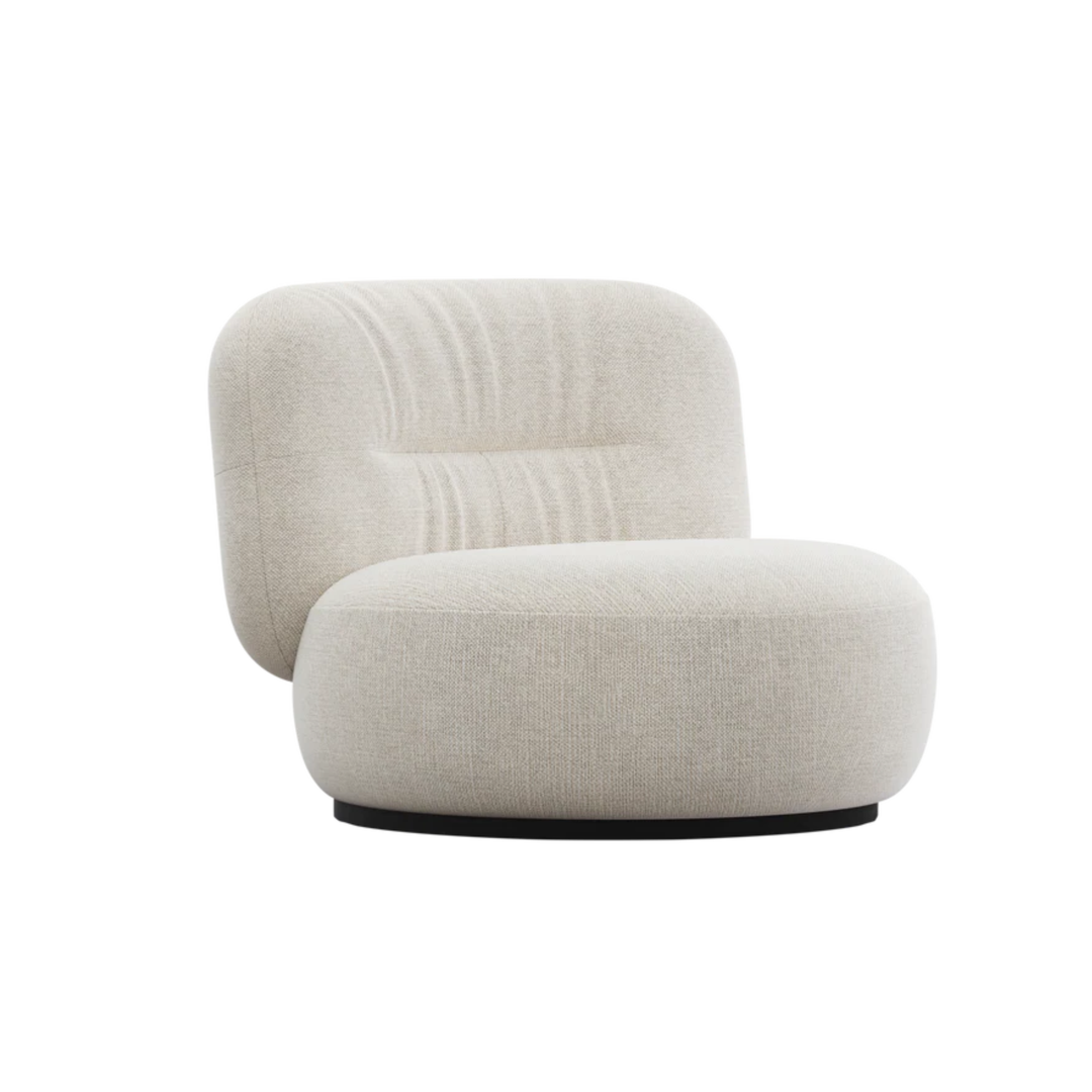 Fauteuil Fabrio in wit – vrijstaand productbeeld
