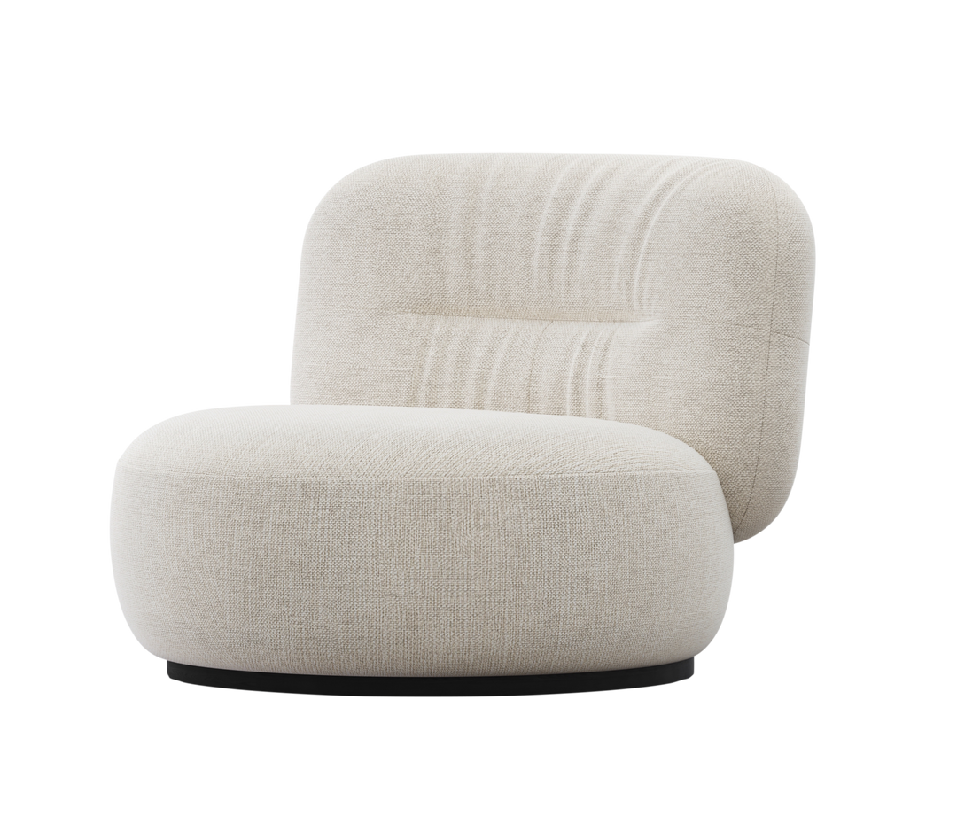 Fauteuil Fabrio in wit – vrijstaand productbeeld