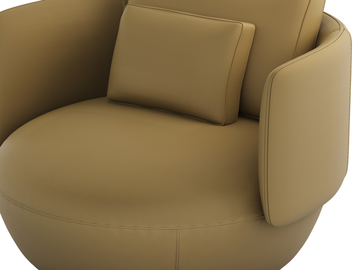 Fauteuil Dante in Caramel – detail