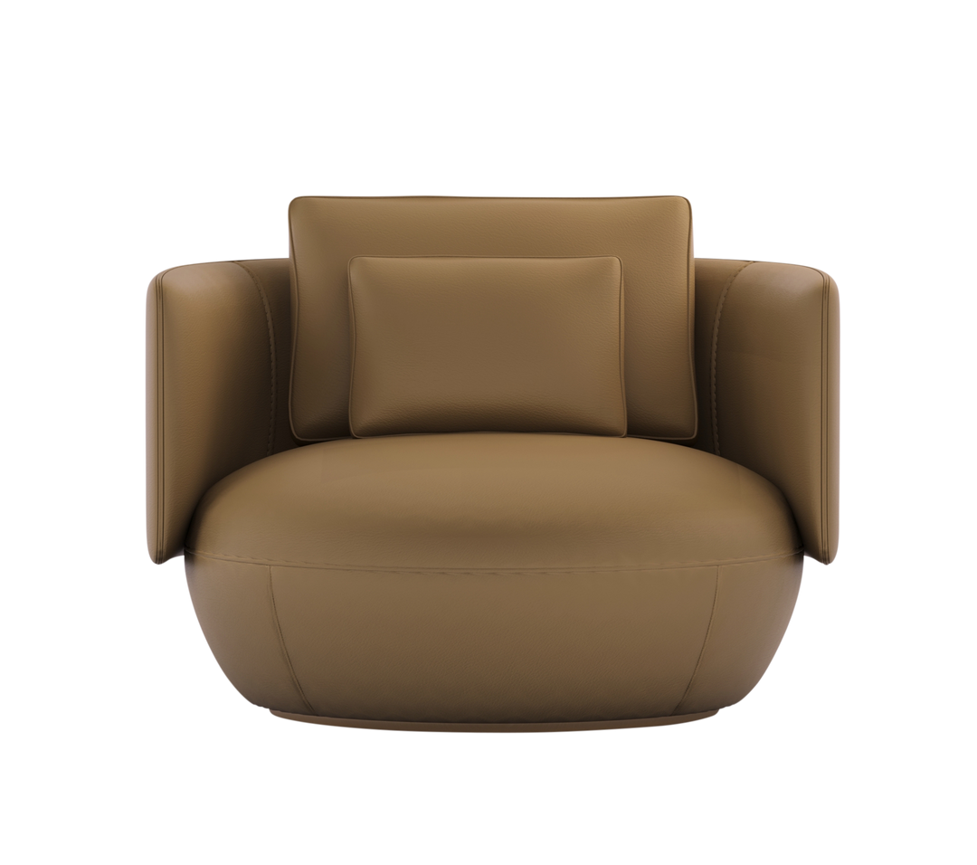Fauteuil Dante in Caramel – vrijstaand productbeeld
