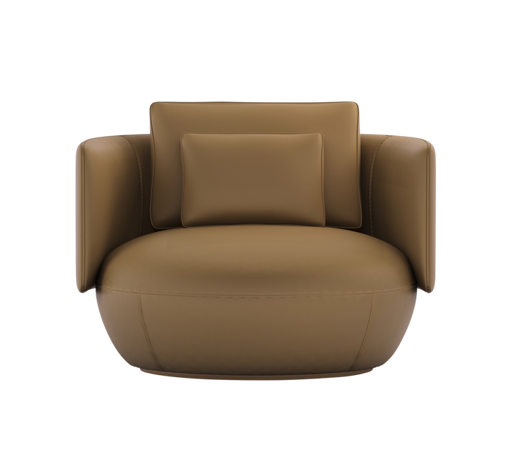 Fauteuil Dante in Caramel – vrijstaand productbeeld