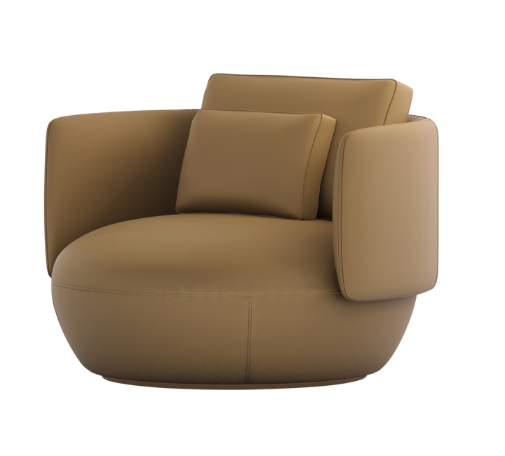 Fauteuil Dante in Caramel – vrijstaand productbeeld