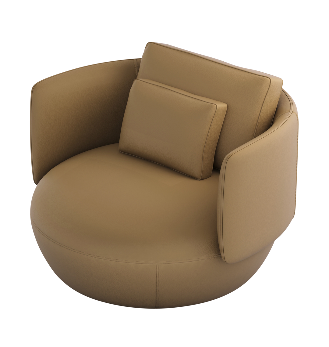 Fauteuil Dante in Caramel – vrijstaand productbeeld
