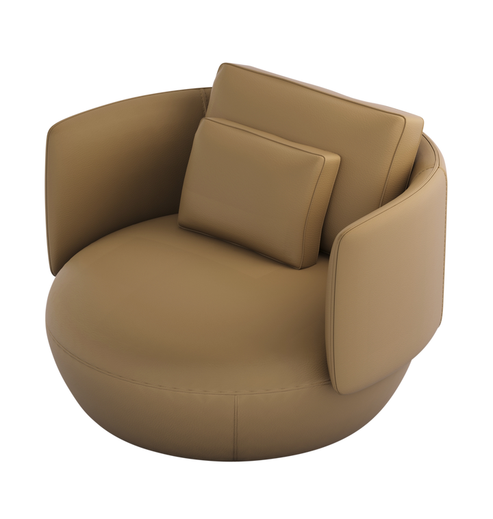 Fauteuil Dante in Caramel – vrijstaand productbeeld