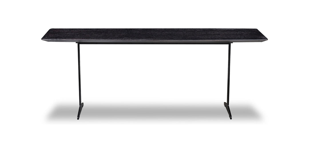Console Manhattan in eiken Charcoal – vrijstaand productbeeld