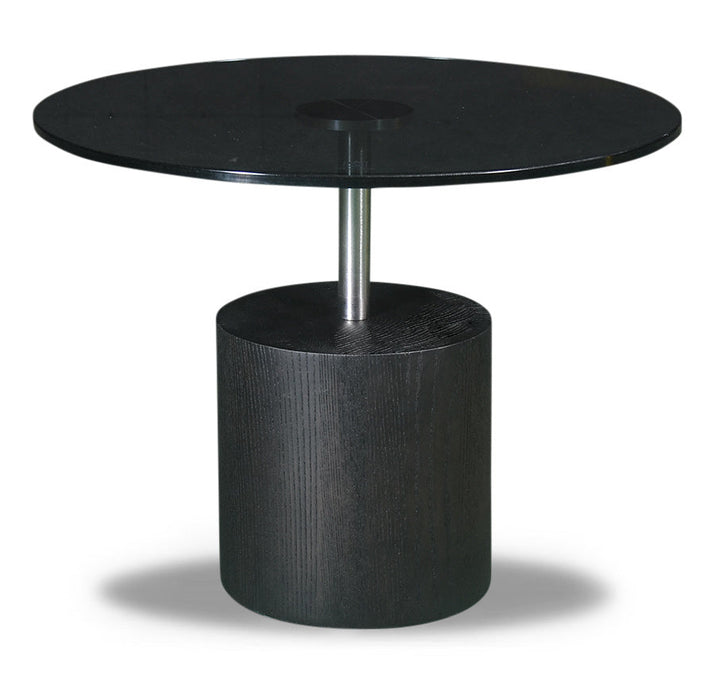 Bijzettafel Fredo in Charcoal-hout en rookglas – vrijstaand productbeeld