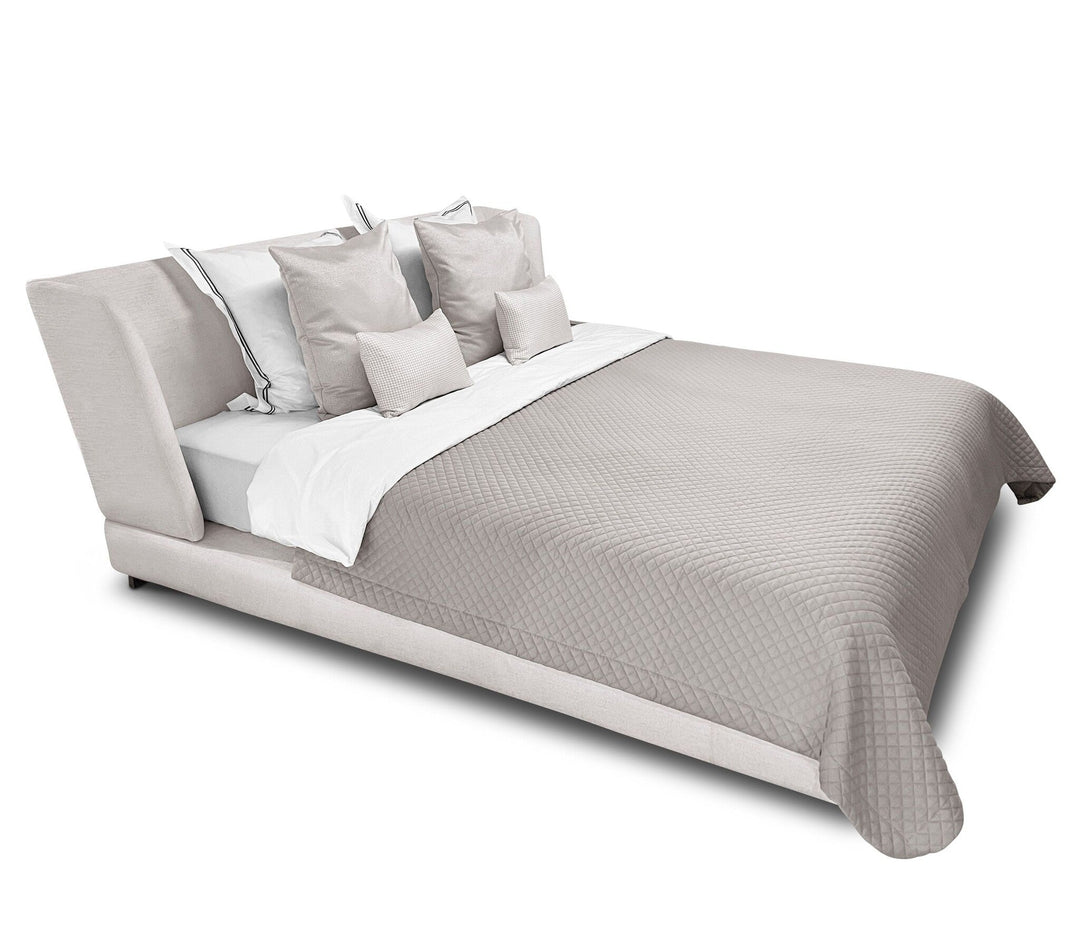 Bedframe Verona in witbeige – vrijstaand productbeeld