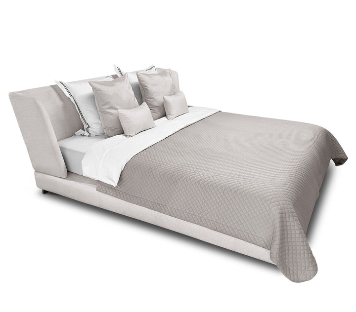 Bedframe Verona in witbeige – vrijstaand productbeeld