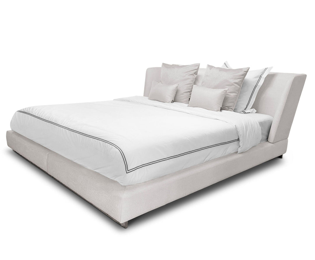 Bedframe Verona in witbeige – vrijstaand productbeeld